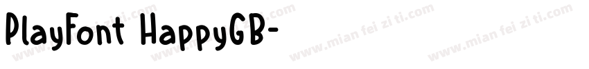 PlayFont HappyGB字体转换